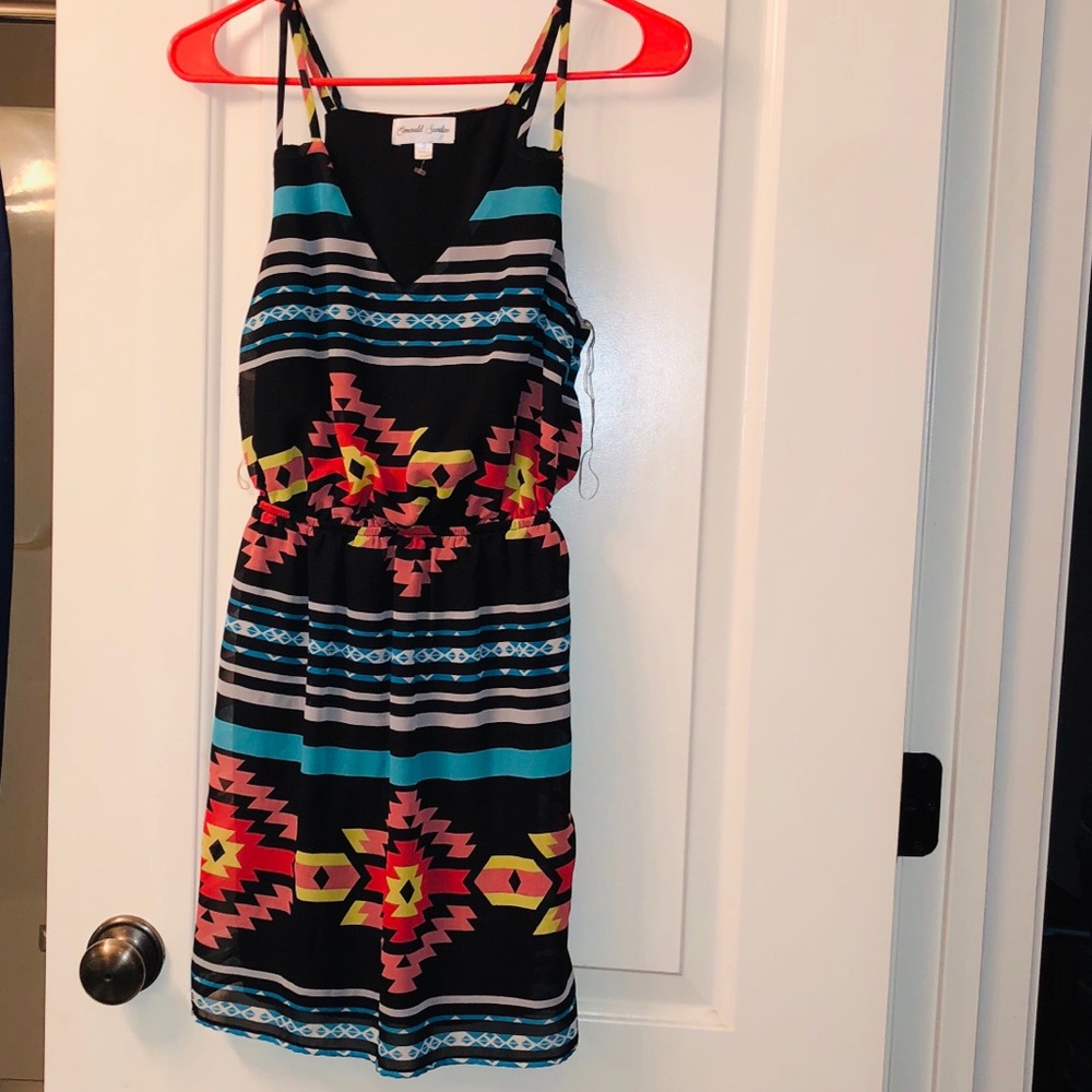 Emerald Sundae Aztec Dress